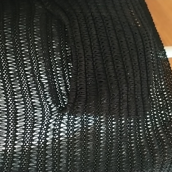 Andrea Jovine Black Knit Open Cardigan Sweater L - Picture 12 of 14